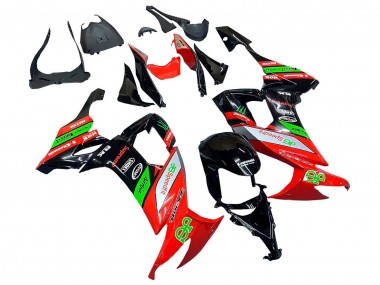 Cheap 2008-2010 Kawasaki ZX10R Motorcycle Fairings - Red Green Black