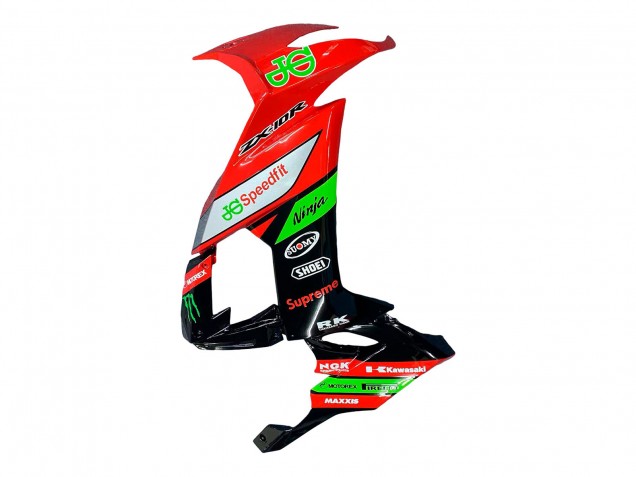 2008-2010 Kawasaki ZX10R Motorcycle Fairings - Red Green Black