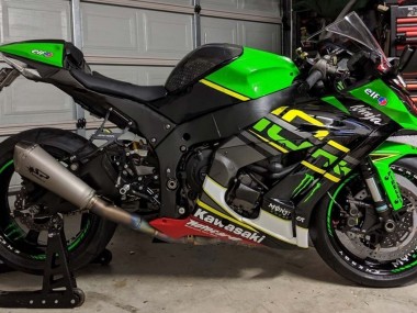 Cheap 2011-2015 Kawasaki ZX10R Motorcycle Fairings - Green Yellow Black White Elf Monster