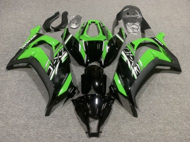Cheap 2011-2015 Kawasaki ZX10R Motorcycle Fairings - Green Glossy Black Matte Black