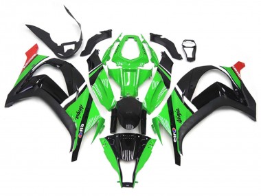 Cheap 2011-2015 Kawasaki ZX10R Motorcycle Fairings - Green Black White Red