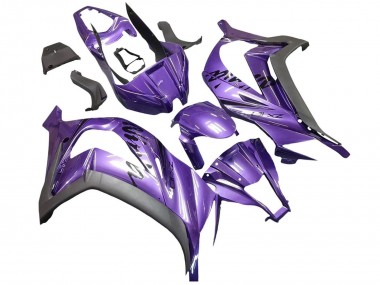 Cheap 2011-2015 Kawasaki ZX10R Motorcycle Fairing - Purple Matte Black