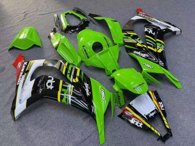 Cheap 2011-2015 Kawasaki ZX10R Motorcycle Fairings - Green Yellow White Black Red Pirelli