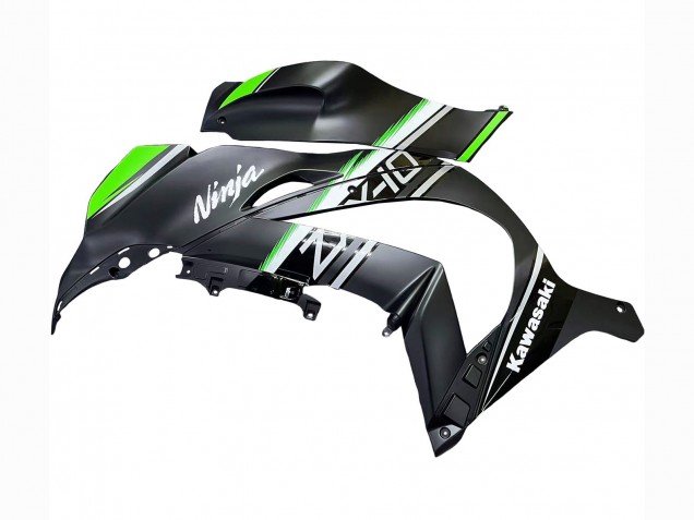 2016-2020 Kawasaki ZX10R Motorcycle Fairings - Matte Black Green White Ninja
