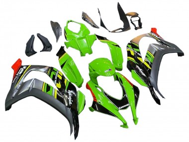 Cheap 2016-2020 Kawasaki ZX10R Motorcycle Fairings - Green Red Grey