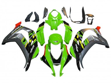 Cheap 2016-2020 Kawasaki ZX10R Motorcycle Fairings - Green Red Grey