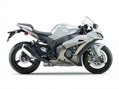 Cheap 2016-2020 Kawasaki ZX10R Motorcycle Fairings - Pearl White Green
