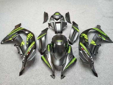 Cheap 2016-2020 Kawasaki ZX10R Motorcycle Fairings - Matte Black Green