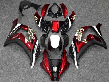 Cheap 2016-2020 Kawasaki ZX10R Motorcycle Fairings - Red Glossy Black White