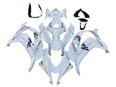Cheap 2016-2020 Kawasaki ZX10R Motorcycle Fairings - White Gold Black