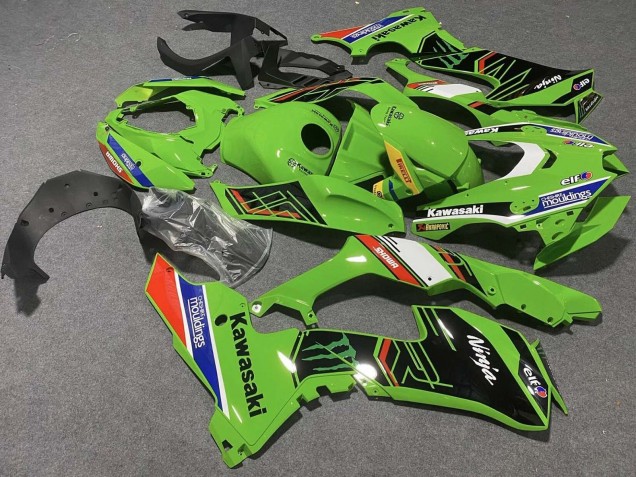 2021-2025 Kawasaki ZX10R Motorcycle Fairings - Green White Blue Black Red Showr Elf Mouldings Monster