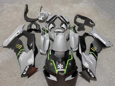 Cheap 2021-2025 Kawasaki ZX10R Motorcycle Fairings - Grey Matte Black Green White Elf Snow Monster