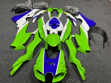 Cheap 2021-2025 Kawasaki ZX10R Motorcycle Fairings - White Green Blue