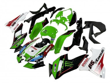 Cheap 2021-2025 Kawasaki ZX10R Motorcycle Fairings - Green Black White Red Blue Showr Elf Monster