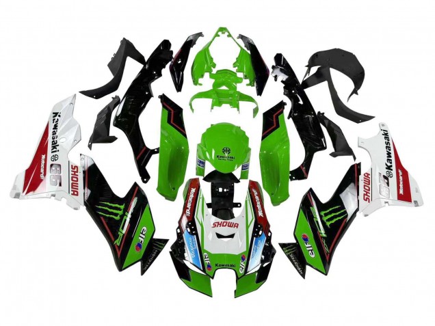 2021-2025 Kawasaki ZX10R Motorcycle Fairings - Green Black White Red Blue Showr Elf Monster