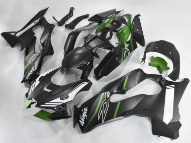 Cheap 2021-2025 Kawasaki ZX10R Motorcycle Fairings - Matte Black Green White