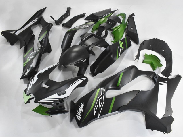 2021-2025 Kawasaki ZX10R Motorcycle Fairings - Matte Black Green White