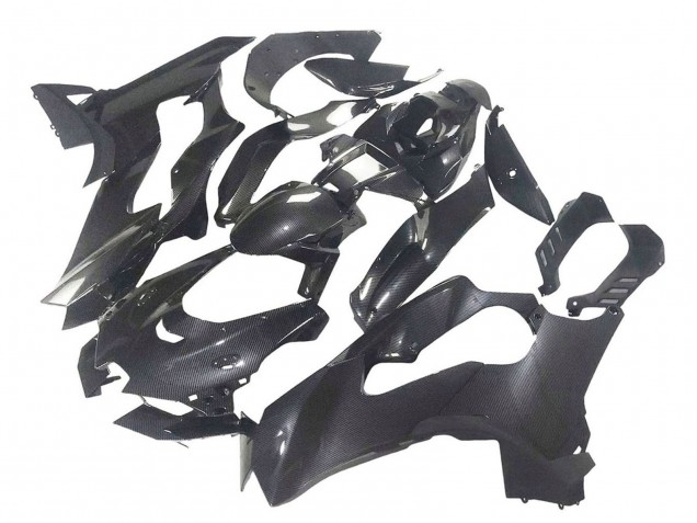 2021-2025 Kawasaki ZX10R Motorcycle Fairings - Black Carbon Fiber