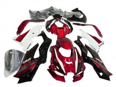 Cheap 2021-2025 Kawasaki ZX10R Motorcycle Fairings - Red White Glossy Black