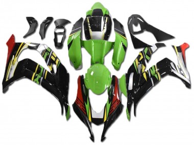 Cheap 2021-2025 Kawasaki ZX10R Motorcycle Fairings - Green Yellow Red Black