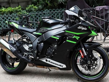 Cheap 2021-2025 Kawasaki ZX10R Motorcycle Fairings - Black Green White