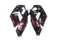 2006-2011 Kawasaki ZX14R ZZR1400 Motorcycle Fairing Kits - Glossy Black Red Flame