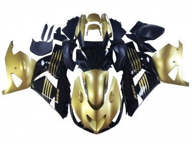 Cheap 2006-2011 Kawasaki ZX14R ZZR1400 Motorcycle Fairings - Gold Black