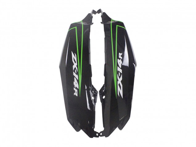 2012-2024 Kawasaki ZX14R ZZR1400 Motorcycle Fairings - Green Glossy Black Stripe
