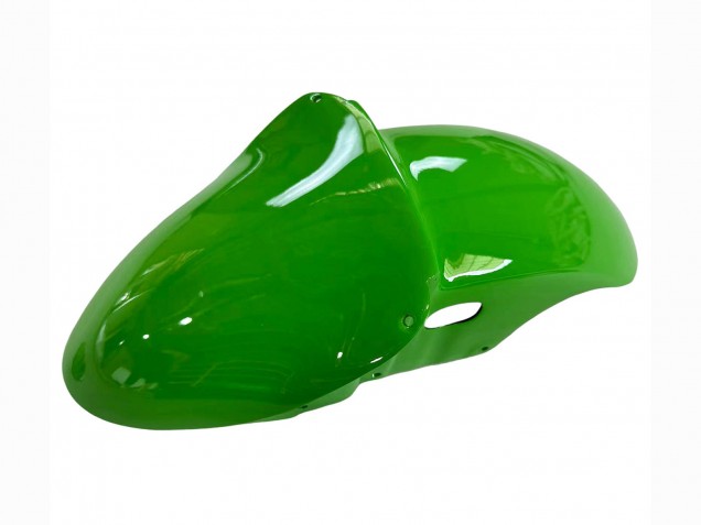 1998-1999 Kawasaki ZX6R Motorcycle Fairings - Green Glossy Black Elf Bridgestone