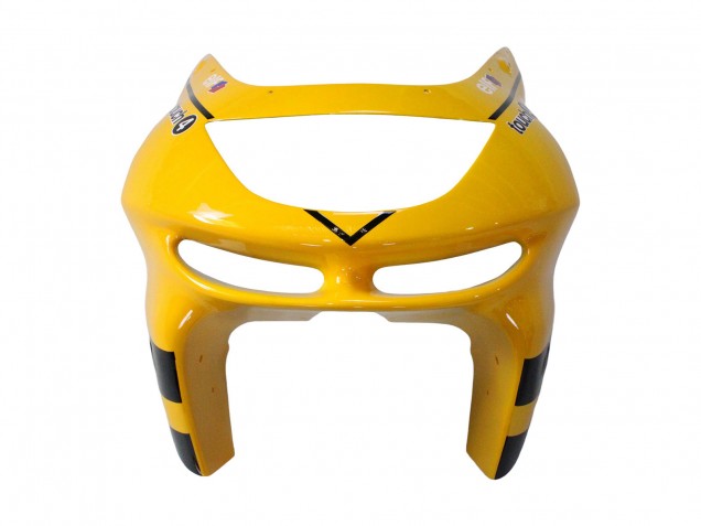 1998-1999 Kawasaki ZX6R Motorcycle Fairings - Yellow Black Monster Elf Bridgestone