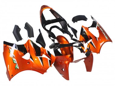 Cheap 2000-2002 Kawasaki ZX6R Motorcycle Fairings - Orange Black