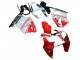 2000-2002 Kawasaki ZX6R Motorcycle Fairings - White Red Black