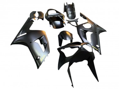 Cheap 2003-2004 Kawasaki ZX6R Motorcycle Fairings - Matte Black Gold 636