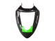 2005-2006 Kawasaki ZX6R Motorcycle Fairings - Green Red Black Elf 66