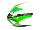 2005-2006 Kawasaki ZX6R Motorcycle Fairings - Green Red Black Elf 66