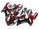 2005-2006 Kawasaki ZX6R Motorcycle Fairing - Red Glossy Black