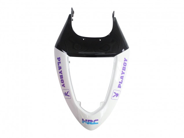 2005-2006 Kawasaki ZX6R Motorcycle Fairings - White Purple Black Rizoma Playboy DENSO