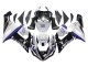2005-2006 Kawasaki ZX6R Motorcycle Fairings - White Purple Black Rizoma Playboy DENSO