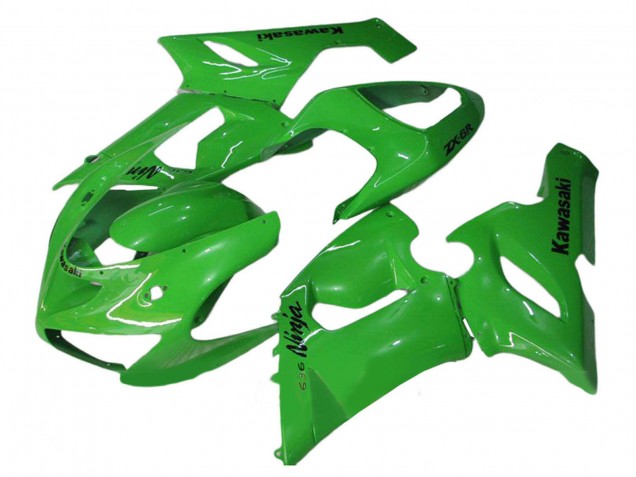 2005-2006 Kawasaki ZX6R Motorcycle Fairings - Green