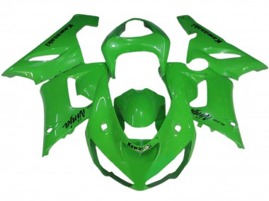 Cheap 2005-2006 Kawasaki ZX6R Motorcycle Fairings - Green