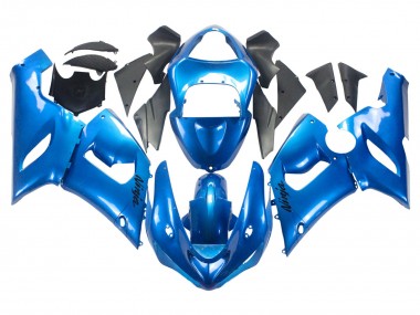 Cheap 2005-2006 Kawasaki ZX6R Motorcycle Fairings - Glossy Blue