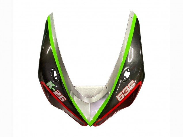 2005-2006 Kawasaki ZX6R Motorcycle Fairings - Black Silver Green Red K-26