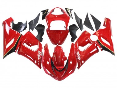 Cheap 2005-2006 Kawasaki ZX6R Motorcycle Fairings - Red Yellow Black