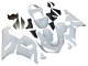 2005-2006 Kawasaki ZX6R Motorcycle Fairings - White