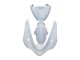 2005-2006 Kawasaki ZX6R Motorcycle Fairings - White