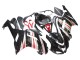 2007-2008 Kawasaki ZX6R Motorcycle Fairings - Black Silver Red Ninja