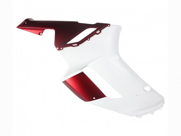 2007-2008 Kawasaki ZX6R Motorcycle Fairing - White Red