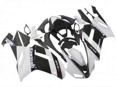 Cheap 2007-2008 Kawasaki ZX6R Motorcycle Fairing - White Black