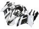 2007-2008 Kawasaki ZX6R Motorcycle Fairing - White Black