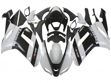 Cheap 2007-2008 Kawasaki ZX6R Motorcycle Fairing - White Black